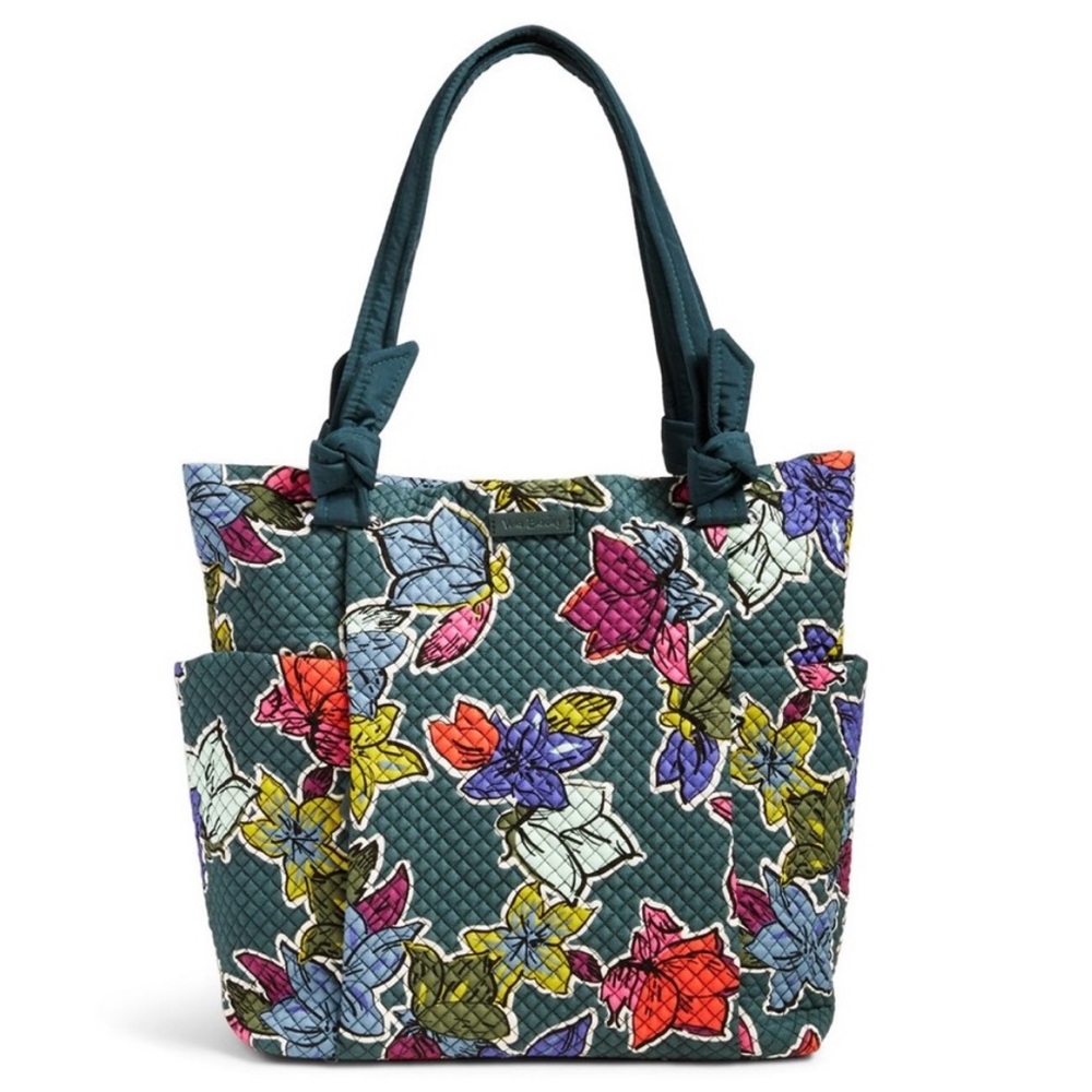NWT VERA BRADLEY HADLEY TOTE IN FALLING FLOWERS PATTERN